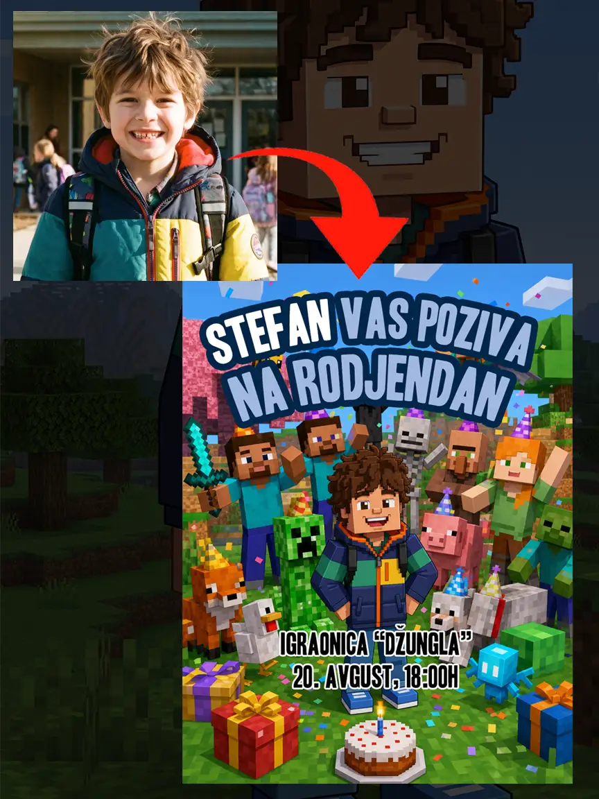 Animirana foto pozivnica